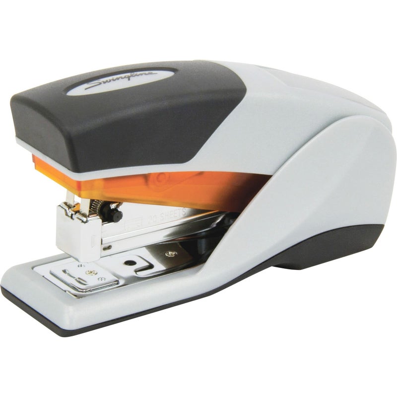ACCO Brands Swingline Stapler  Desktop Stapler  Compact Size  25 Sheet Capacity  Optima 25 Reduced Effort  Orange/Gray (66412) - Image 4